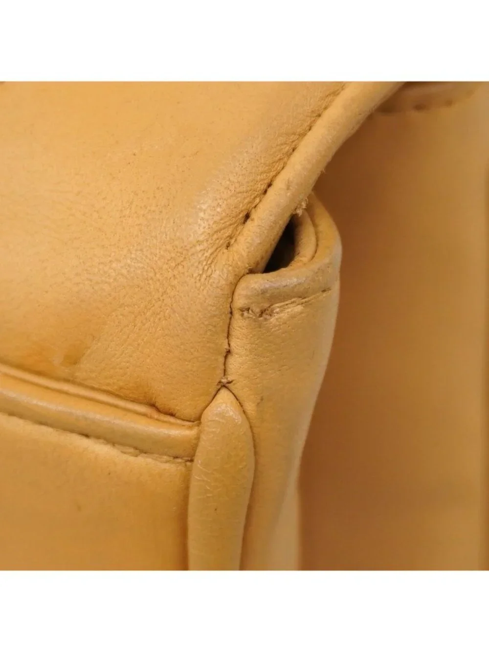 Chanel Handbag Mademoiselle Lambskin Beige Gold
